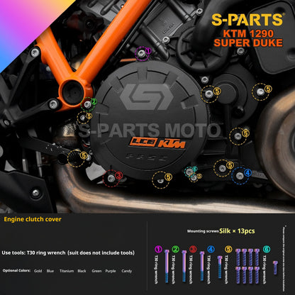 SPARTS Titanium Alloy Fasteners Compatible with KTM Super Duke 1290