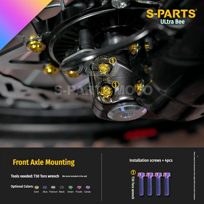 SPARTS Titanium Bolt Kit for Ultra Bee | Full Motorcycle Upgrade Set