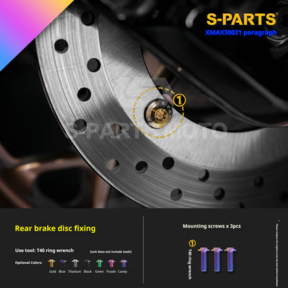 SPARTS Titanium Bolt Kit for 2021 Yamaha XMAX 300 Motorcycle Upgrade
