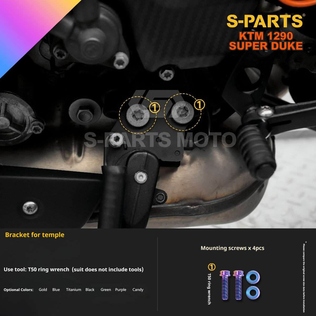 SPARTS Titanium Alloy Fasteners Compatible with KTM Super Duke 1290
