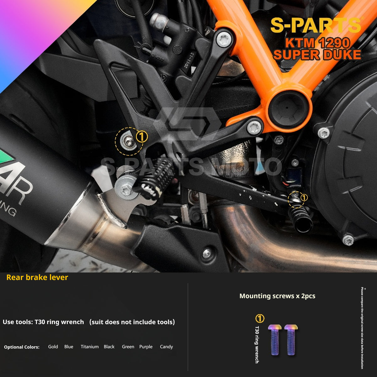 SPARTS Titanium Alloy Fasteners Compatible with KTM Super Duke 1290