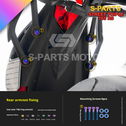 SPARTS Titanium Screw Set for Triumph Street Triple RS –CNC Titanium Upgrade Kit
