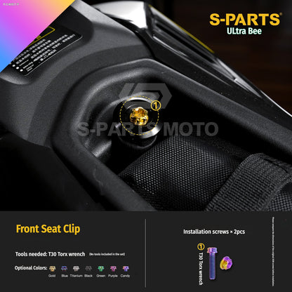 SPARTS Titanium Bolt Kit for Ultra Bee | Full Motorcycle Upgrade Set