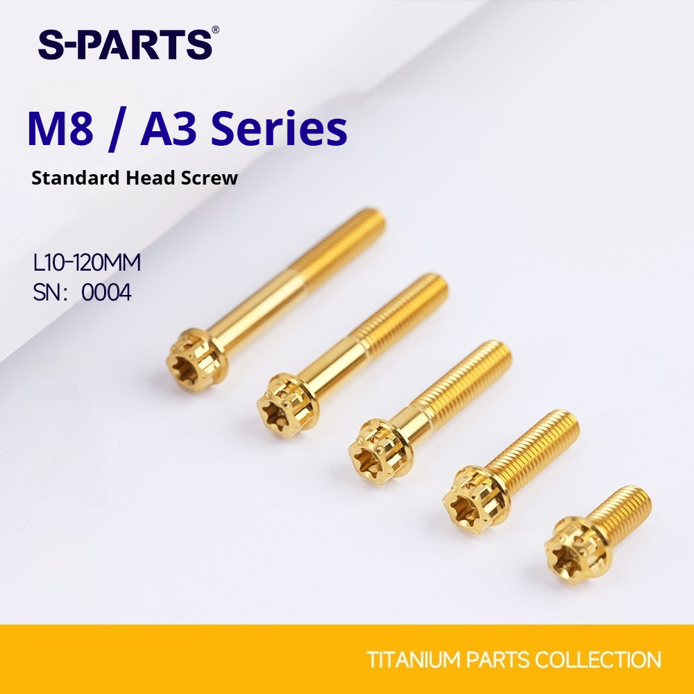SPARTS M8 A3 Titanium Bolts TC4 Standard Head Fasteners